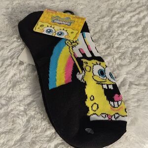 Nickelodeon Sponge Bob "Hey" No Shows Socks